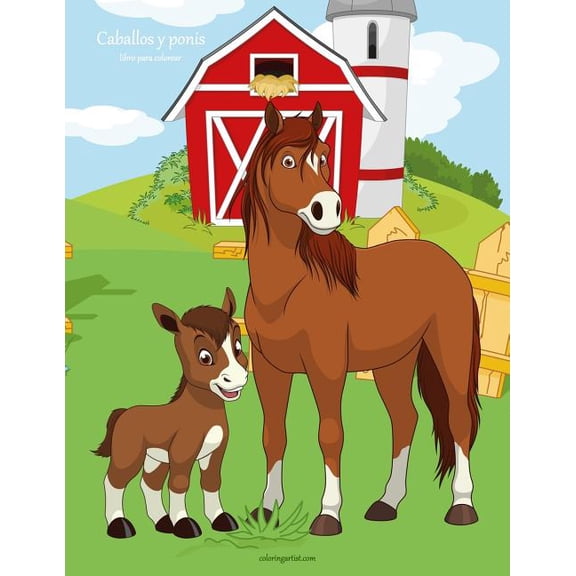 Caballos Y Ponis Caballos y ponis libro para colorear 1, Book 1, (Paperback)