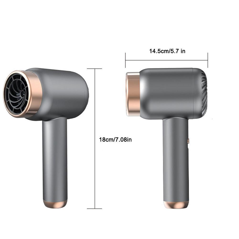 Portable Cordless Hair Dryer, 2600mAh, 500W, Hot & Cold, USB Rechargeable, Travel