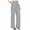 *Gray, variant on Women's High Waisted Wide Leg Dress Pants,Seamless Waistband Business Trousers For Women,Ladies Lightweight Work Office Pants with Pockets,Beige,S-3XL