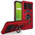 thumbnail image 4 of For TCL 50 XL 5G Hybrid Magnetic Car Mount Ring Kickstand Stand Holder Full-Body Armor Hard Protective [Military Grade] Phone Case Cover by Xpression - Red, 4 of 9