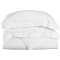 thumbnail image 1 of 400 Thread Count Egyptian Cotton Full/ Queen Duvet Cover Set Stripe  White, 1 of 2