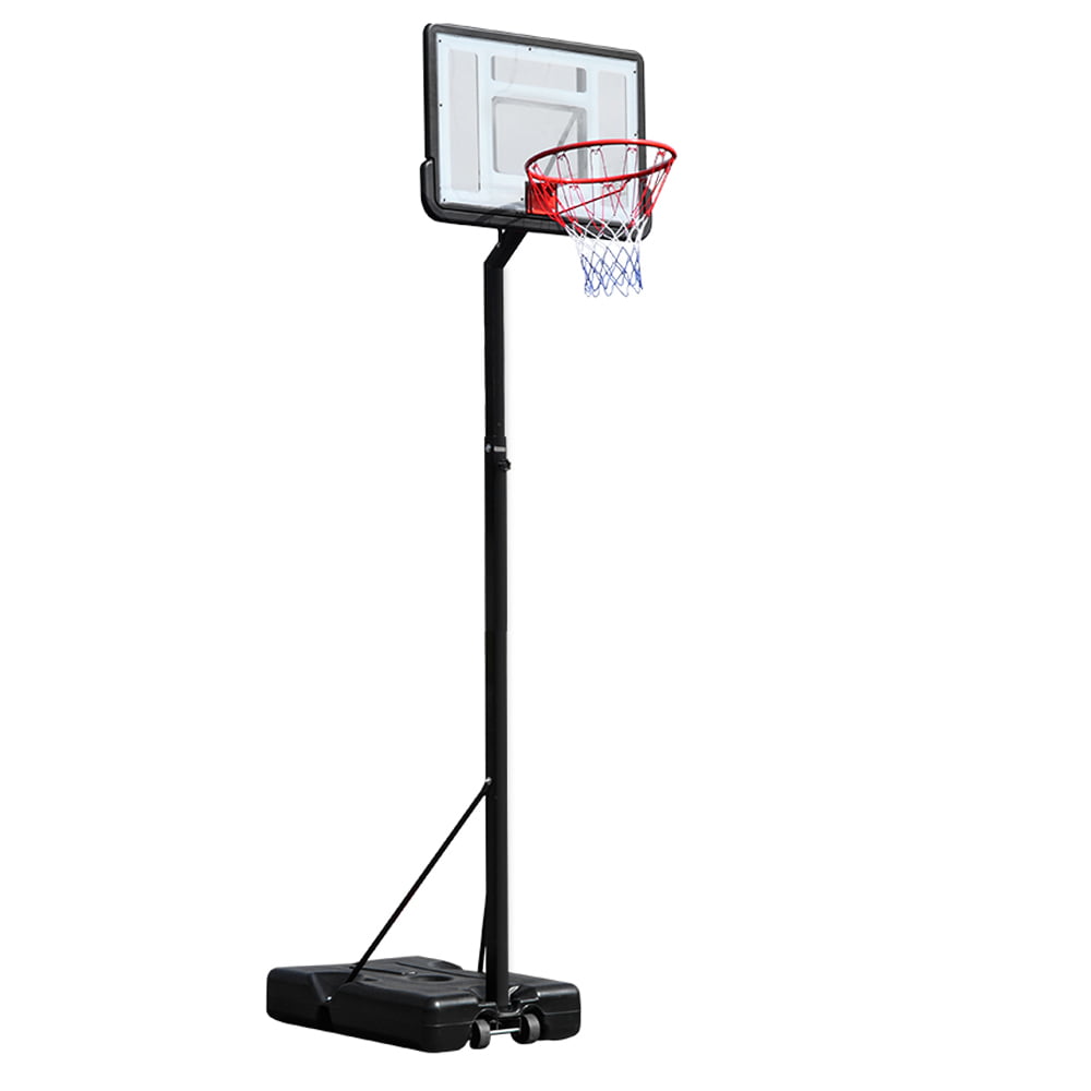 Kids Adjustable Portable Basketball Hoop 82 Inch Impact Outdoor Rim Goal Stand 