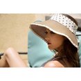 thumbnail image 7 of Women's and Girl's Polka Dot Straw Visor Sun Hat, 7 of 7