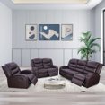 thumbnail image 5 of Leather Recliner Sofa Set, Living Room Furniture Set, Leather Reclining Sofa Recliner Couch Set for Office Home(Chair,Brown), 5 of 5