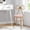 Light Pink, variant on Modern Vanity Stool with Cushioned Back Vanity Chair Princess Chair Girls Ladies Creative Makeup Stool with Back Butterfly Bow Tie Art Leisure Chair for Home(Deep Pink)