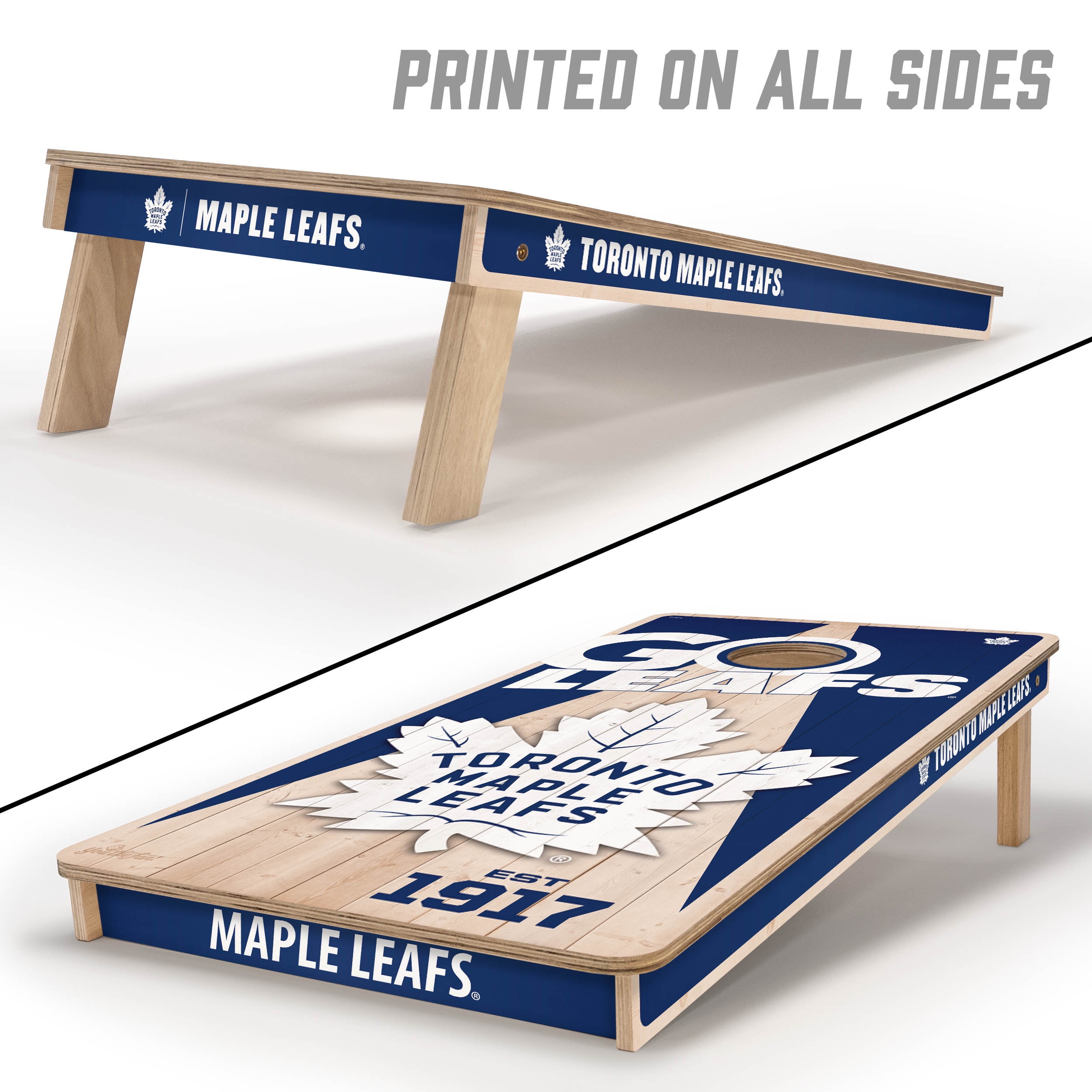 YouTheFan NHLToronto Maple Leafs 2' x 4' Cornhole Game No Bags
