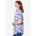 thumbnail image 3 of Woman Within Plus Size Petite Perfect Short Sleeve Shirt, 3 of 6