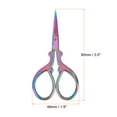 thumbnail image 2 of Uxcell 2 Pack 3.5" Stainless Steel Vintage Mini Stork Scissors for Embroidery Cross Stitch Sewing Rainbow, 2 of 6
