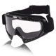 thumbnail image 1 of Gafas de montar en motocicleta Unique Bargains, gafas de ciclismo con lentes claros, marco negro y blanco, 1 of 6