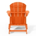 thumbnail image 6 of WestinTrends Malibu Outdoor Folding HDPE Adirondack Deck Chair - Patio & Outdoor Lounge, Weather‑Resistant, Orange, 6 of 14