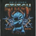 thumbnail image 2 of Men's Lilo & Stitch 80s Rocker Stitch Graphic Tee Black Large, 2 of 5