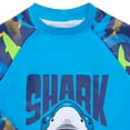 thumbnail image 4 of SYNPOS Child Boys Hawaii Long Sleeve Rashguard Two Pieces Swimsuit for 2-14Y Swimwear, 4 of 6