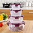 thumbnail image 6 of 3/4-Piece PP Bento Box Set With Sealed Lids, Leak-Proof Stackable Reusable Food Containers, Microwave Dishwasher Refrigerator Safe, 6 of 10