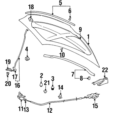 Genuine OE Hyundai Lock - 81130-29001