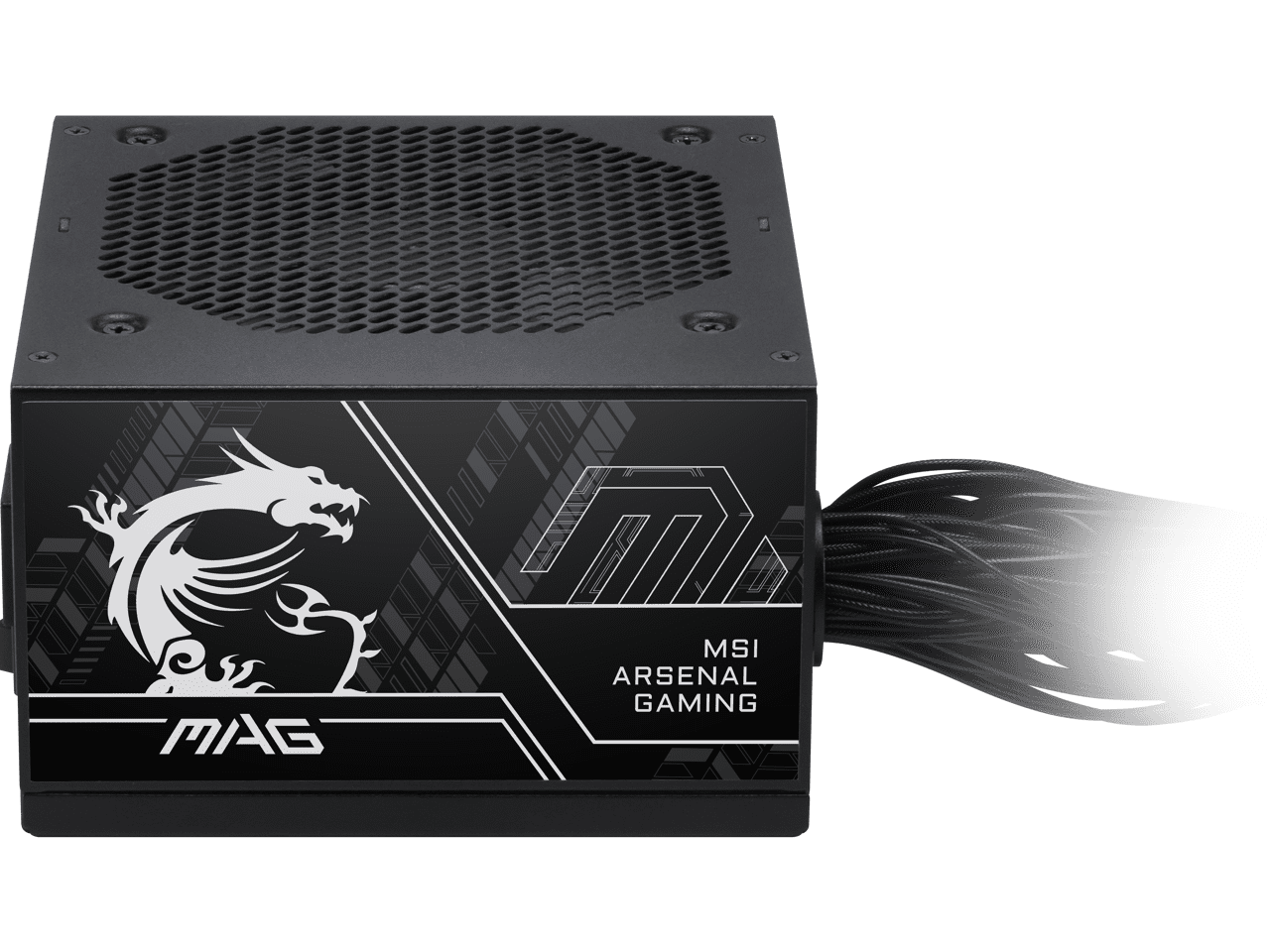 MSI MAG A650BN PCIE5, Non-Modular Compact Gaming 650W Power Supply, 80+ Bronze, ATX 3.1 & PCIe 5.1 Ready, Low-Noise Fan, Embossed Jacket Cables, 5 Year Warranty