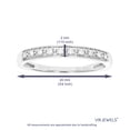 thumbnail image 3 of Vir Jewels 1/10 CTTW Lab Grown Diamond Wedding Band in Sterling Silver Female Adult, 3 of 5