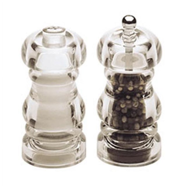 Chef Specialties 29190 5 Inch - 13cm LaurelAcrylic Pepper Mill Salt Shaker Set