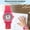 Letter plastic shell rose red, variant on Kid Waterproof Cartoon Watch with Letter Pattern, Children Wrist Watch for Time Recognition Tool