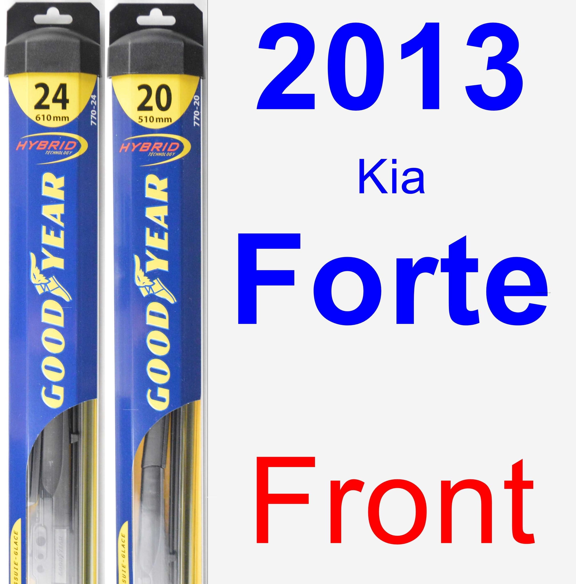 2013 Kia Forte Wiper Blade Set/Kit (Front) (2 Blades) Hybrid