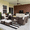 Brown/Beige, variant on LayinSun 5 Pieces Outdoor Patio Furniture Set, Rattan Wicker Sectional Swivel Rocker Chairs Sets