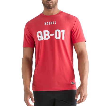 Men s NOBULL Red 2024 NFL Combine QB1 T-Shirt