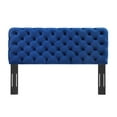 thumbnail image 3 of Tufted Headboard, Twin Size, Velvet, Blue Navy, Modern Contemporary Urban Design, Bedroom Master Guest Suite, 3 of 7