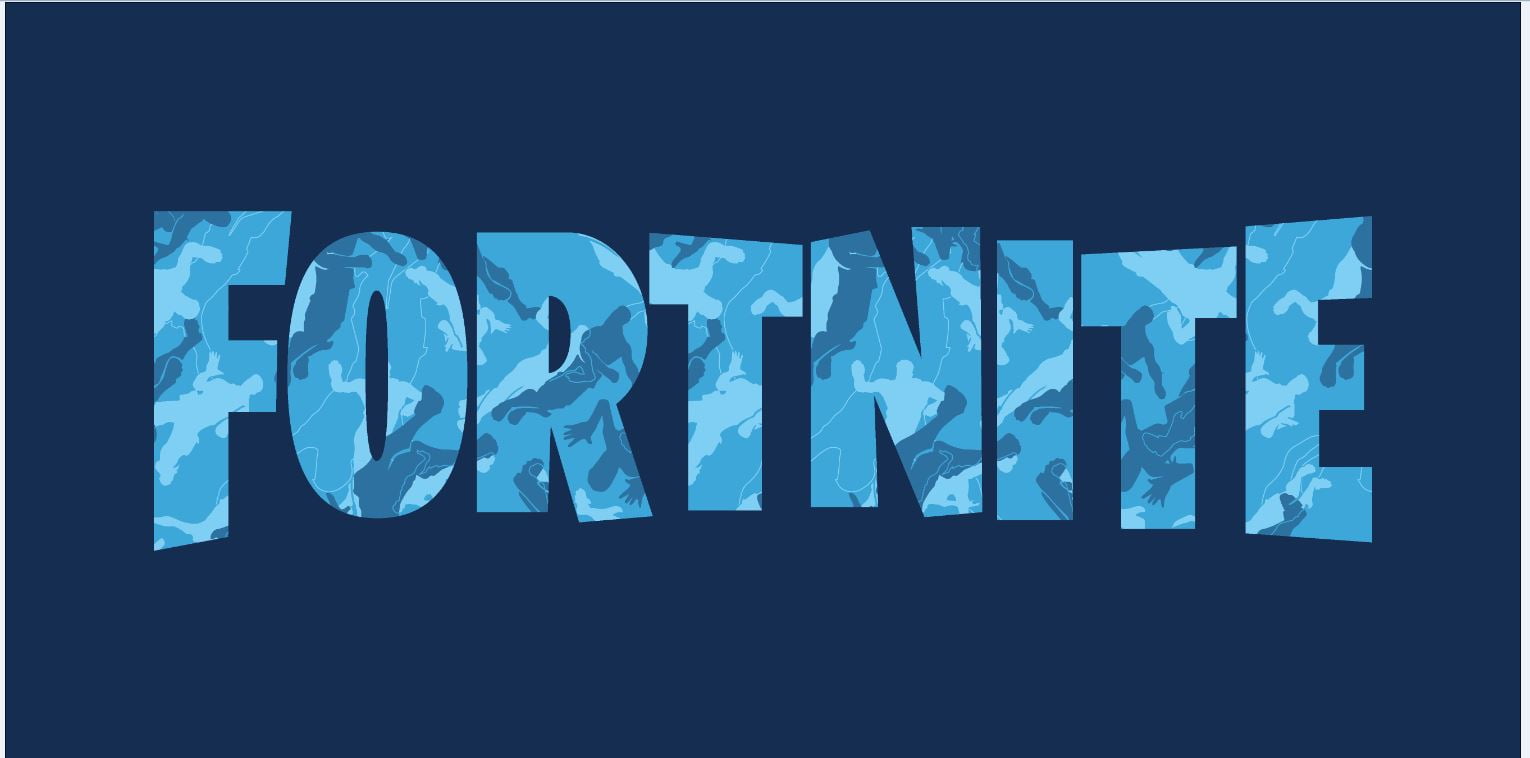 Fortnite Blue Camo Body Pillow BrickSeek