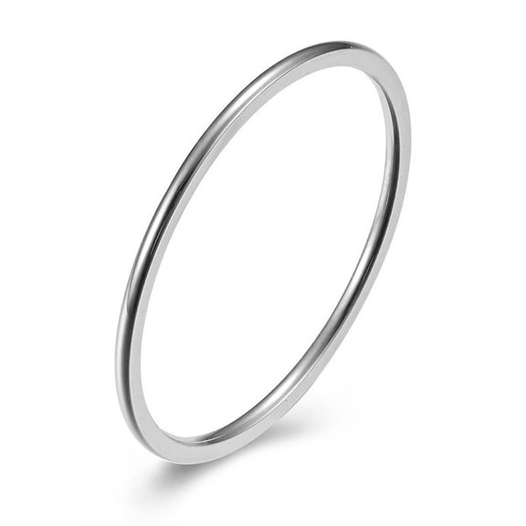 Womens Geometric Titanium Steel Ring Unisex Polished Band Durable Tri Color Gold And Rose Jewelry Everyday Everyday