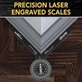 thumbnail image 2 of 360° Aluminum Mitre Gauge Angle Measuring Device Gauge Angle Ruler Goniometer Measuring Tool for Precise Mitre Cuts, 2 of 5