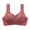 Wine, variant on Tumotour Front Open Bras For Women Full Coverage Wirefree Bra Button Closeure Bra For Mom Gift Nursing Underwear Bra Push Up Wire Free Bras Without Steel Ring Comfy Soft Cotton Daily Underwear