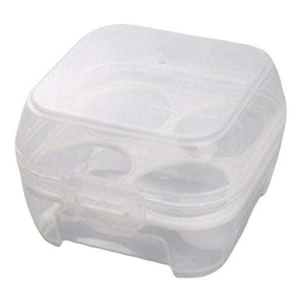 Caja amiento de huevos a prueba de golpes, contenedor pa refrigerador, Picnic, e, , 4 Rejillas 3.9x3.9x2.8in Sunnimix Titular de huevo