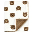 thumbnail image 1 of Manta de peluche para bebé Hudson Brown Bear 76x102 cm, 1 of 2