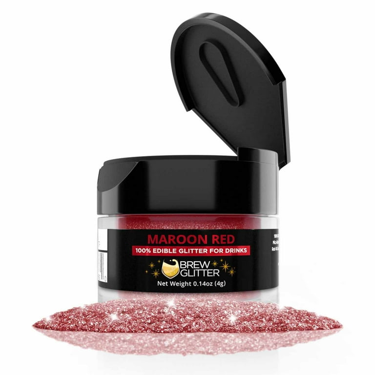 Red Edible Glitter  Cherry Luxe Edible Glitter for Drinks & Cakes