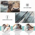 thumbnail image 5 of Highland Cow Plush Pillowcase, Luxury Soft King Pillow Case for Hair and Skin, Standard Size Pillow Covers with Zipper Closure, 20x26in #612 Home Decor Gifts, 5 of 7