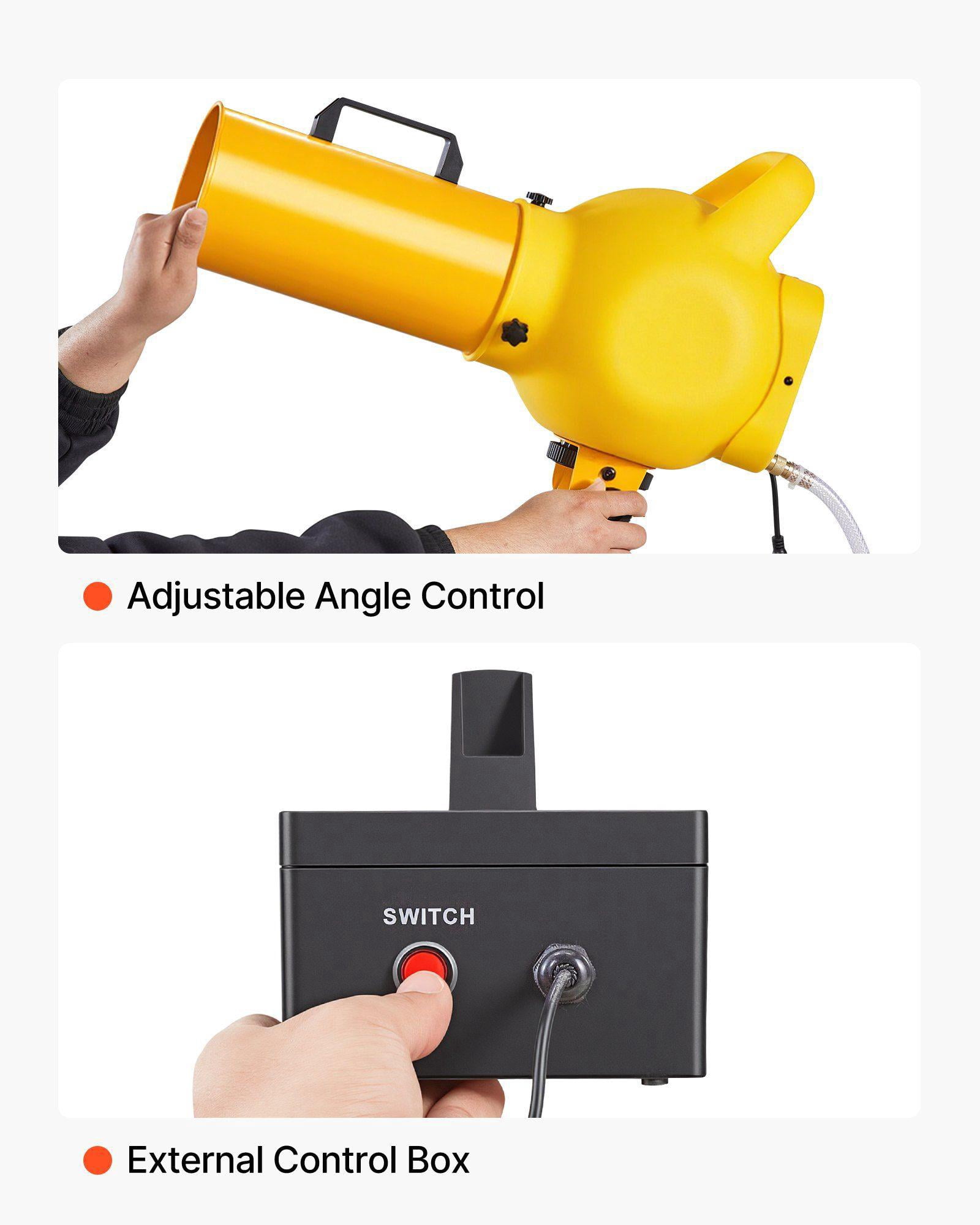 Handheld Foam Cannon Machine with Fan Triangular Structure Dense Continuous Foam Maker for Party Backyard Celebrations