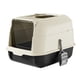 thumbnail image 3 of Caja de arena para gatos con tapa completamente cerrada, grande, para gatos de interior, bandeja de arena fácil de usar Negro, 3 of 9