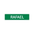 thumbnail image 1 of Rafael Boys Children Name Indoor Outdoor Letter Printed Label Wall Plaque Decoration Aluminum Metal Sign 4"x13.5", 1 of 1