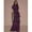 Purple-L, variant on Purple Tie-Dye Ruched Maxi Dress With Short Sleeve And Round Neck