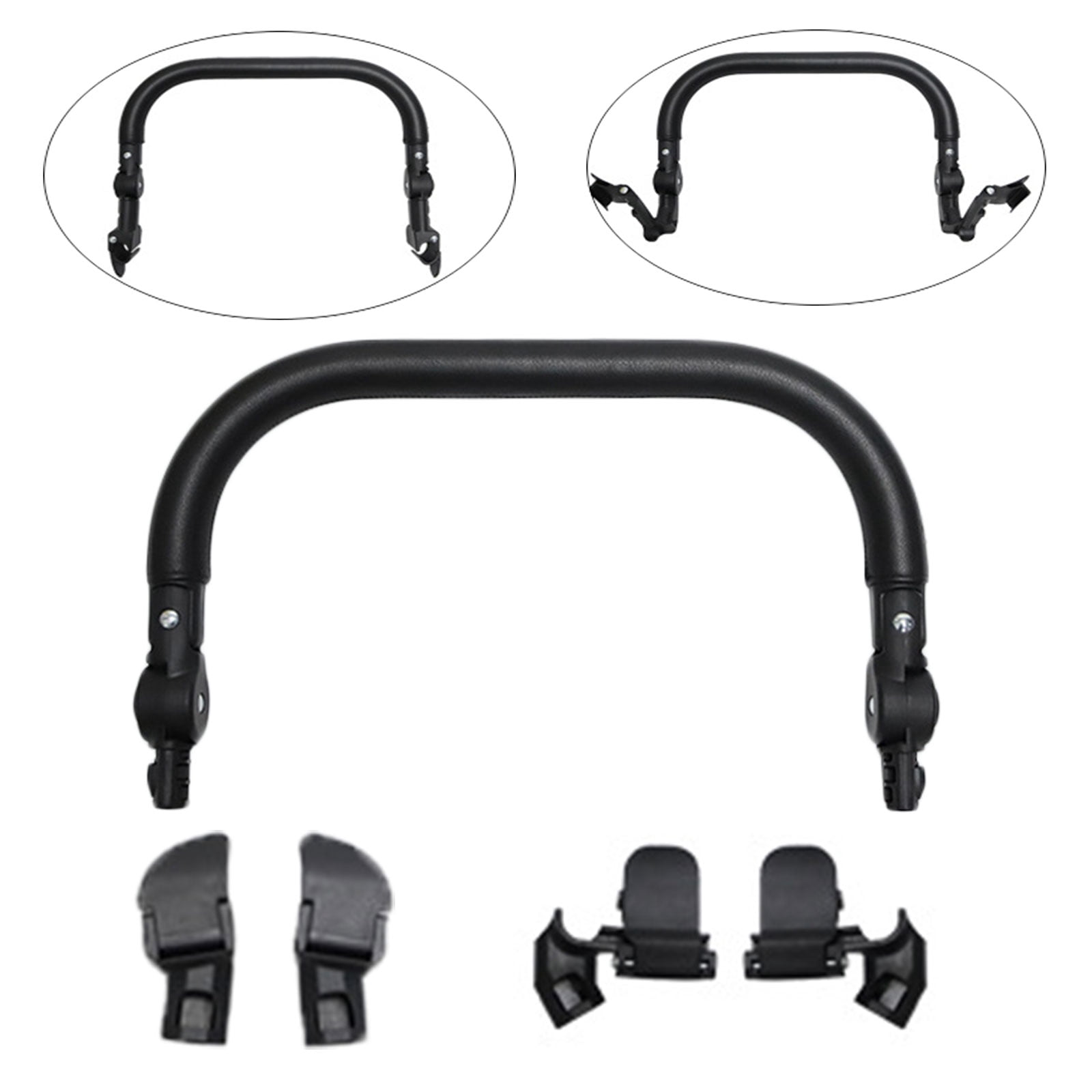 Handle Bumper for 0-5T Pushchair Armrest Handle Legrest for Mostly Brand Infant Pram Strollers