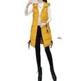 thumbnail image 4 of Jumpingount Chaleco suelto con capucha para invierno y otoño, abrigo portátil a prueba de viento, ropa, accesorio de vestir cálido, actividad Abrigos y chamarras Amarillo 4XL, 4 of 6