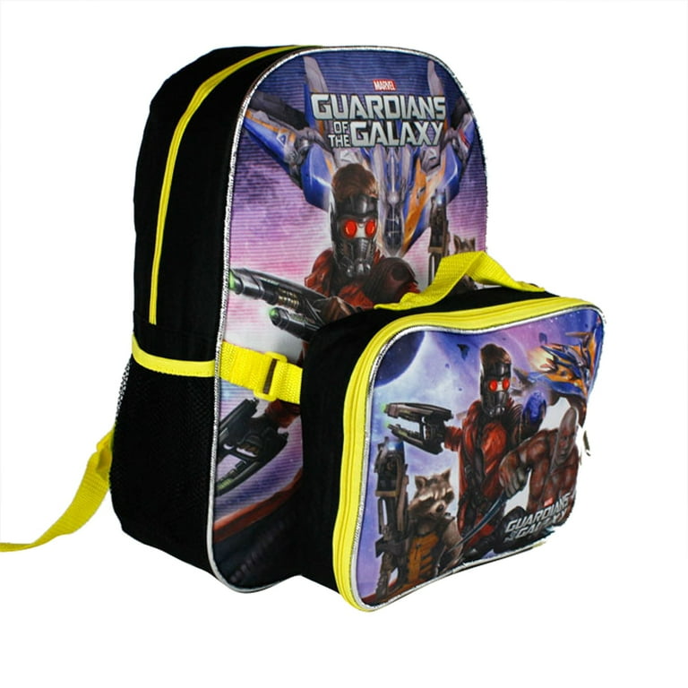 Guardians of the Galaxy Starship Backpack with Lunchbox black purple