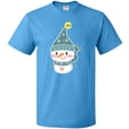 thumbnail image 3 of Inktastic Cute Christmas Snowman in Blue Hat and Scarf T-Shirt, 3 of 5