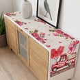 thumbnail image 4 of Pink Valentine's Day Table Runner 108 Inches Long Farmhouse Dress Scarves, Love Heart Romantic Roses Gnomes Truck Dining Tablerunner for Coffee Table/Kitchen Island/Party Décor, 13" x 108", 4 of 8