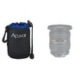 thumbnail image 2 of Acuvar Small Neoprene (Blue and Black) Soft Lens Pouch For Canon, Sony, Pentax, Sigma, Olympus DSLR and SLR Cameras, 2 of 2