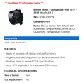 thumbnail image 2 of Blower Motor - Compatible with 2017 - 2020 Mazda CX-5 2018 2019, 2 of 2