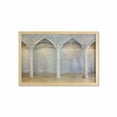 thumbnail image 1 of Pillar Wall Art with Frame, Antique Theme Classic Interior with Columns Digital Image Print, Printed Fabric Poster for Bathroom Living Room, 35" x 23", Coconut Sand Brown, by Ambesonne, 1 of 2