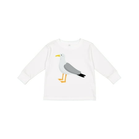 

Inktastic Funny Seagull Bird Gift Toddler Boy or Toddler Girl Long Sleeve T-Shirt