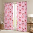 thumbnail image 3 of Homewish Pink Princess Bowknot Black Out Curtains, Cartoon Stars Print Curtains Pack of 2 (42x63 Each), Merry Christmas Bedroom Curtains, Curtains and Drapes Bedroom Decor, 3 of 7