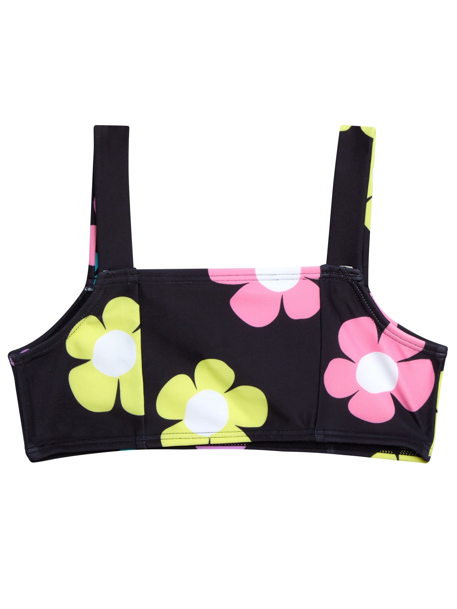Jessica Simpson Toddler Girls’ Bikini and Rash Guard Swim Set with UV Protection, 3-Piece, Sizes 2T-4T