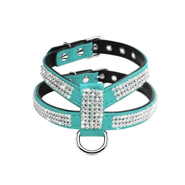 Greeniant Arnés para mascotas, ajustable, colorido, Flexibe, seguro, resistente, para jardín, caminar, trotar, correa para el pecho, accesorios con Suministros para perros Azul METRO Greeniant PT000354-08
